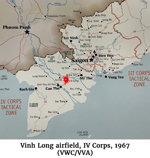 Map of the Vinh Long airfield, IV Corps, 1967 (VWC/VVA)